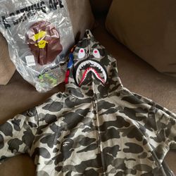 Grey Bape Hoodie