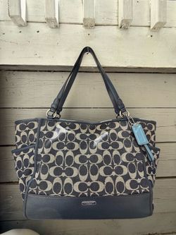 Coach Carrie Denim Tote
