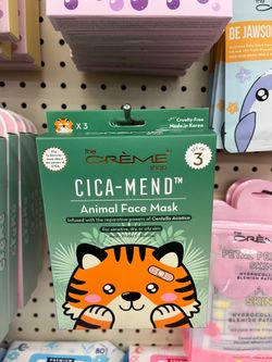 The Creme Shop Cica-Mend Tiger Face Mask 3pcs