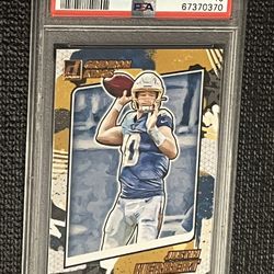 JUSTIN HERBERT GRIND IRON KINGS PSA 10 $50