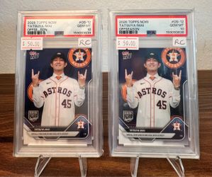 Tatsuya Imai Rookie cards PSA 10 - Houston Astros