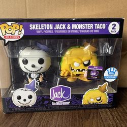 Funko Pop! Jack in the Box Jack Skeleton and Taco