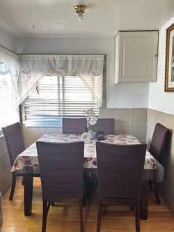 6-piece dining table and chair set