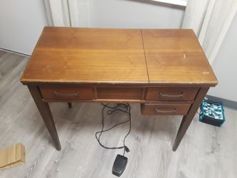 Antique desk w/ sewing machine