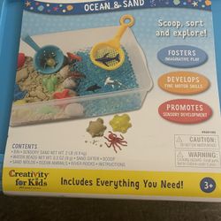 Sensory Bin ….( Ocean & Sand )