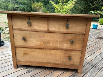 Antique oak project dresser