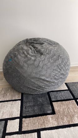 Lovesac Lounge Chair with Gray Plush Cover