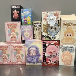 VARIETY POPMART PLUSH PENDANTS 