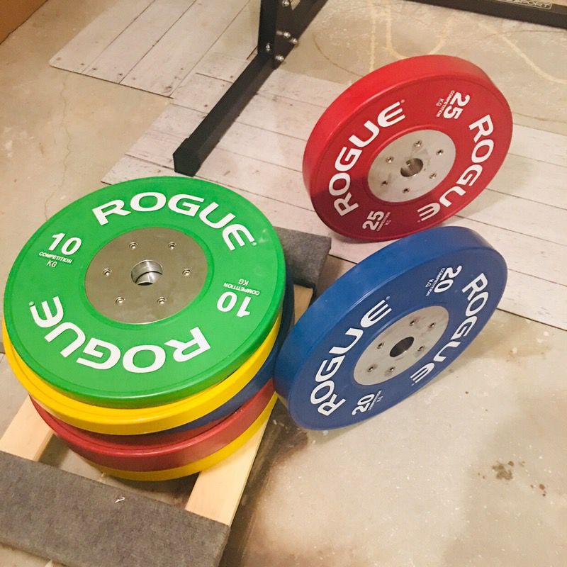 Rogue competition bumper plates, 140kg set for Sale in Austin, TX 