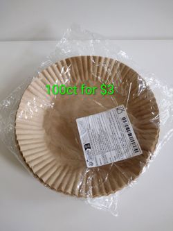6" Air fryer baking paper 100ct