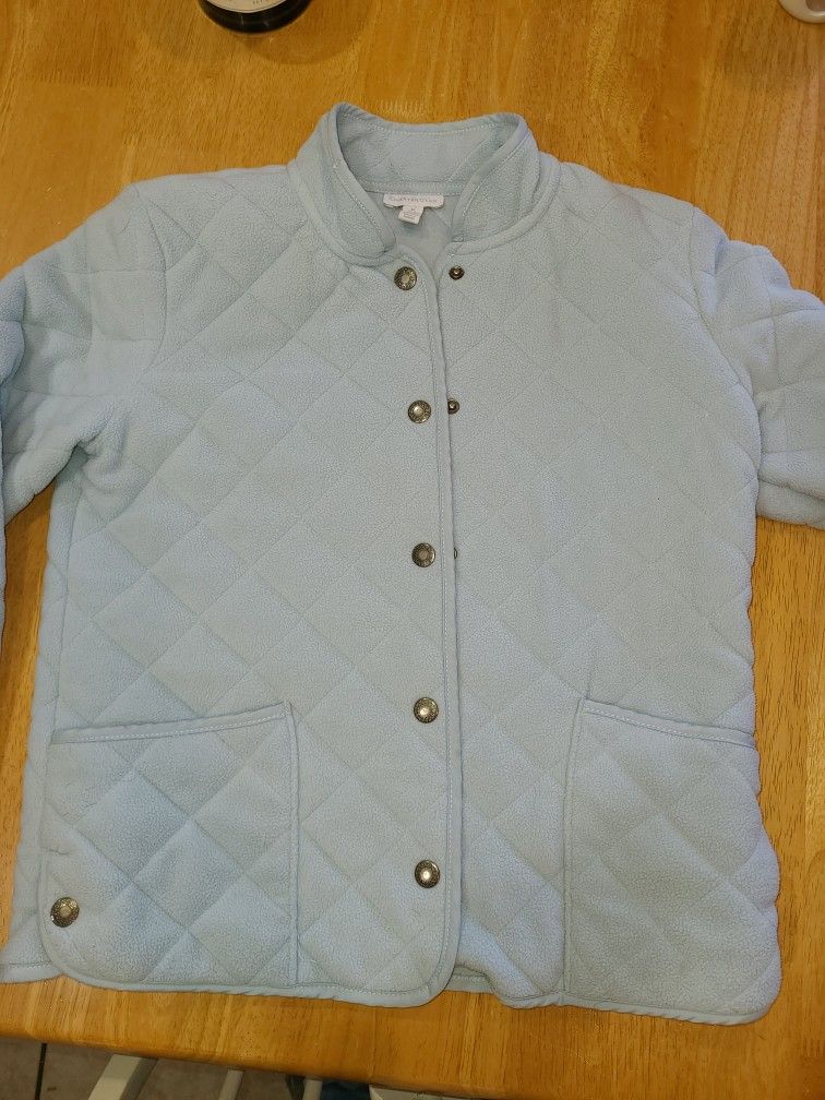 $3 M Charter Club Snap Button Front Light Blue