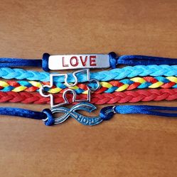 Autism Braided Rope Bracelet