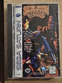 Skeleton Warriors Sega Saturn 1996 Video Game CIB Complete In Box With Manual
