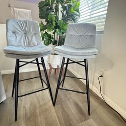 *Velvet Bar Stools Set of 2 