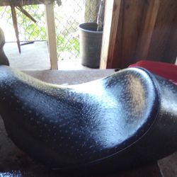 Harley Seat Ostrich, Plus Road Sofa And Unknown Harley Seat FOR SALE