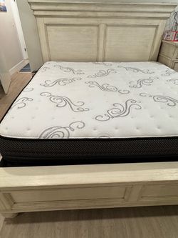 Sealy CA King Mattress and bed frame