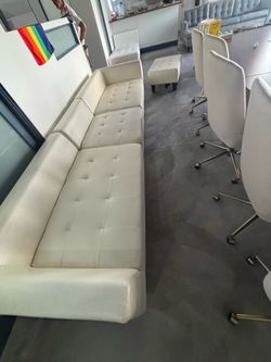 Ivory couch set