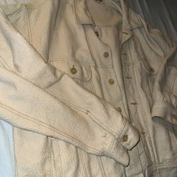 Sam Finger Cream non denim denim jacket size L