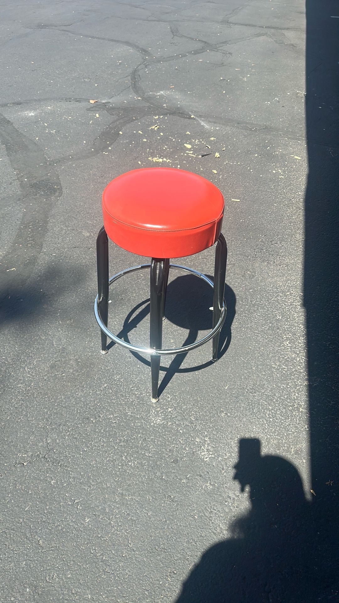 Red Bar Stool Only 1