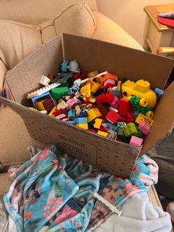 Large Lot of LEGO DUPLO Bricks and Figures