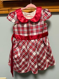 Girls Children’s Place red pattern Christmas dress 3T