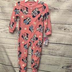 NWT Disney Minnie Mouse Kids Pajama sleeper size 4t
