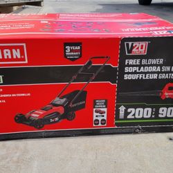 Brand New CRAFTSMAN Lawn Mower And Leaf Blower Kit V20 20-volt Max Cordless Battery Leaf Blower Lawn Mower Combo Kit (Battery & Charger Included)