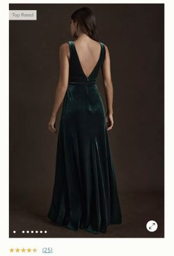 Anthropologie Velvet Floor Length Green Dress, Size 8 for Sale in Los  Angeles, CA - OfferUp