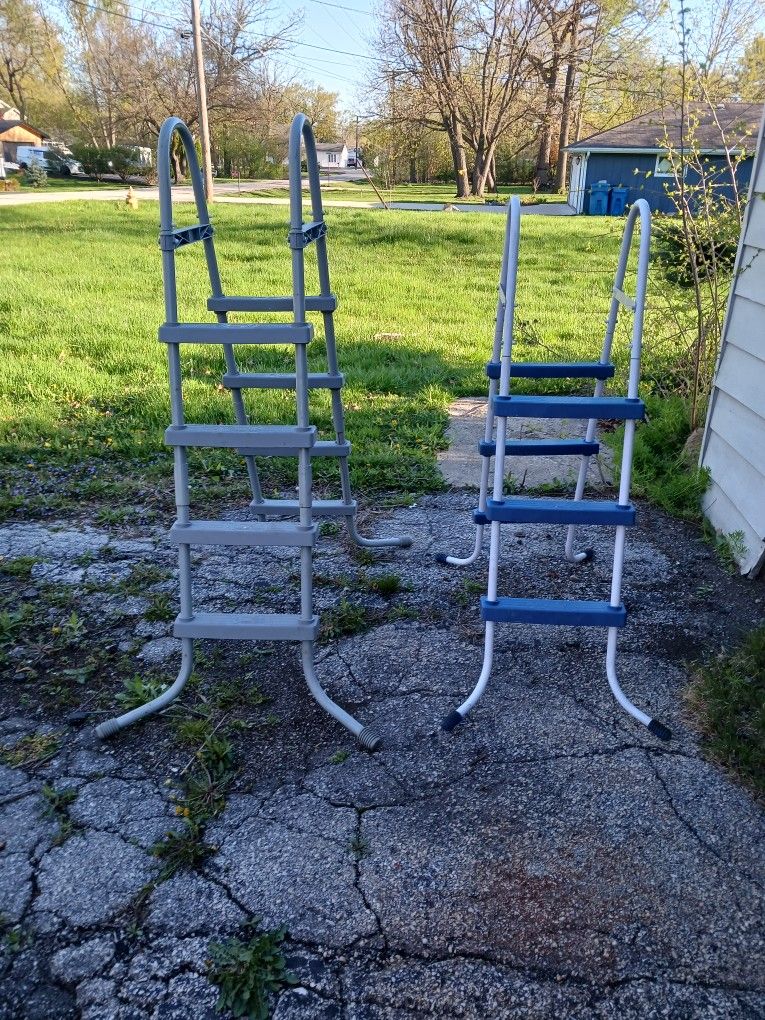 A FRAME POOL LADDERS