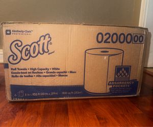 Scott Hard Roll Paper Towels 6pc