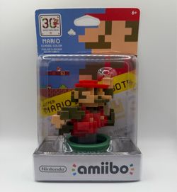 Nintendo Amiibo 30th Anniversary 8-bit Super Mario Classic Sealed Package Rough