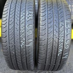 2 USED TIRES 235/50R19 CONTINENTAL PROCONTACT w/80% Thread  Both Installed and Balanced $140 ($70 each) 