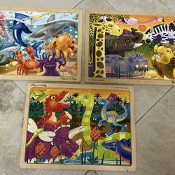 Melissa And Doug 24 Piece Wooden Puzzles 