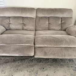 Ashley Furniture Power Reclining Soft + Loveseat Set - Priced To Sell