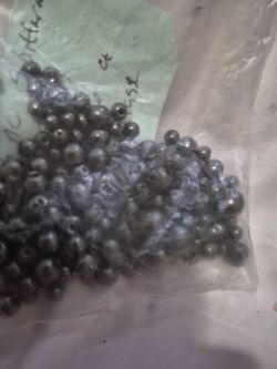 Three sizes of black bees for necklace