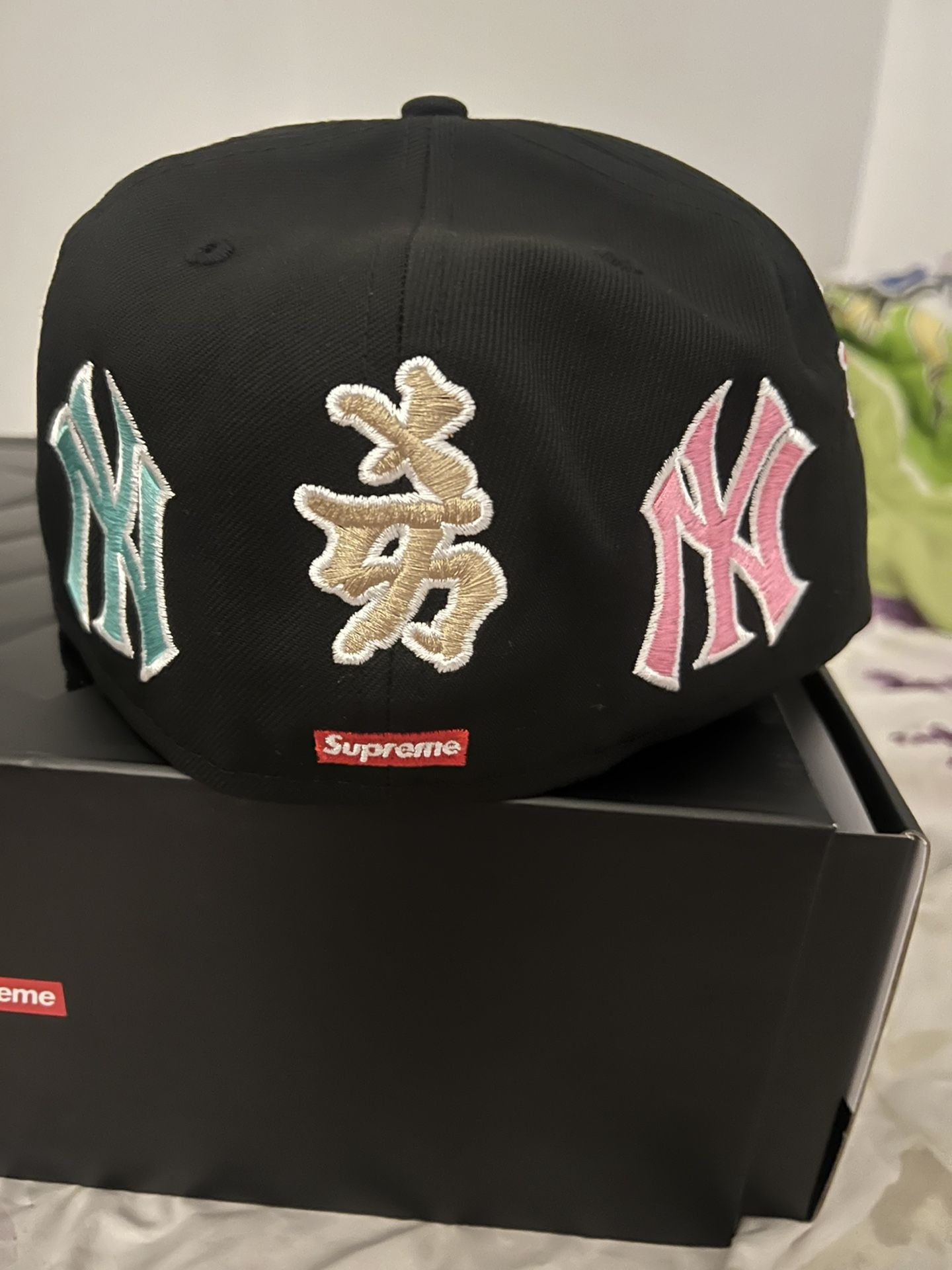 Supreme New York Yankees Kanji New Era Fitted Hat Light AquaSupreme New  York Yankees Kanji New Era Fitted Hat Light Aqua - OFour