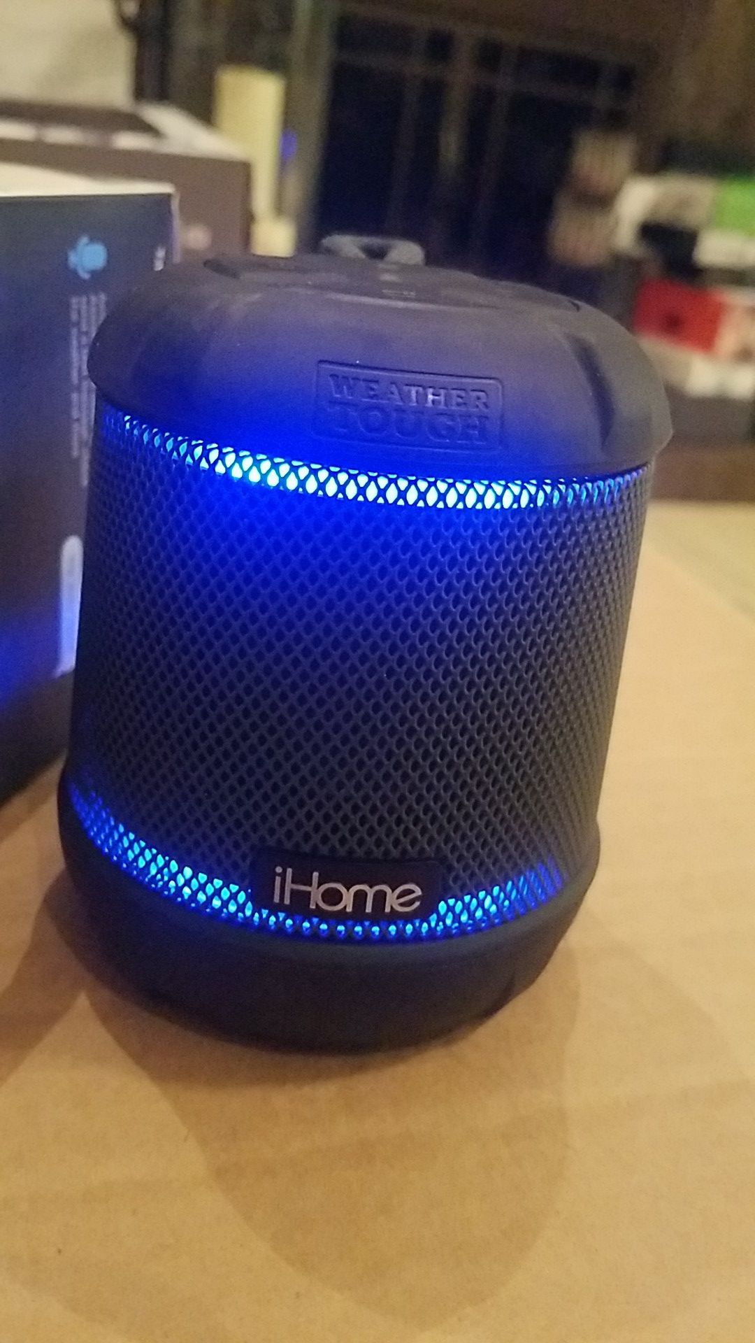 iHome waterproof bluetooth speaker with siri and google assistant