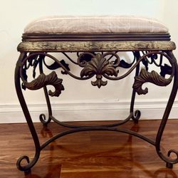 100% New Top Grade Bronze Engraving Stool With Fabric Padding Only $35.00