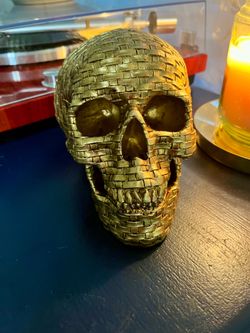 Gold Skull Home Decor
