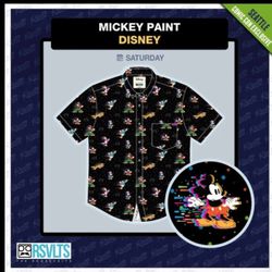 RSVLTS Exclusive 2025 ECCC Disney Mickey Paint Shirt - XL 
