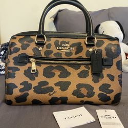 Coach Leopard Rowan Bag