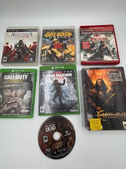 Mixed Lot of 7 Video Games PS3 Xbox One PC