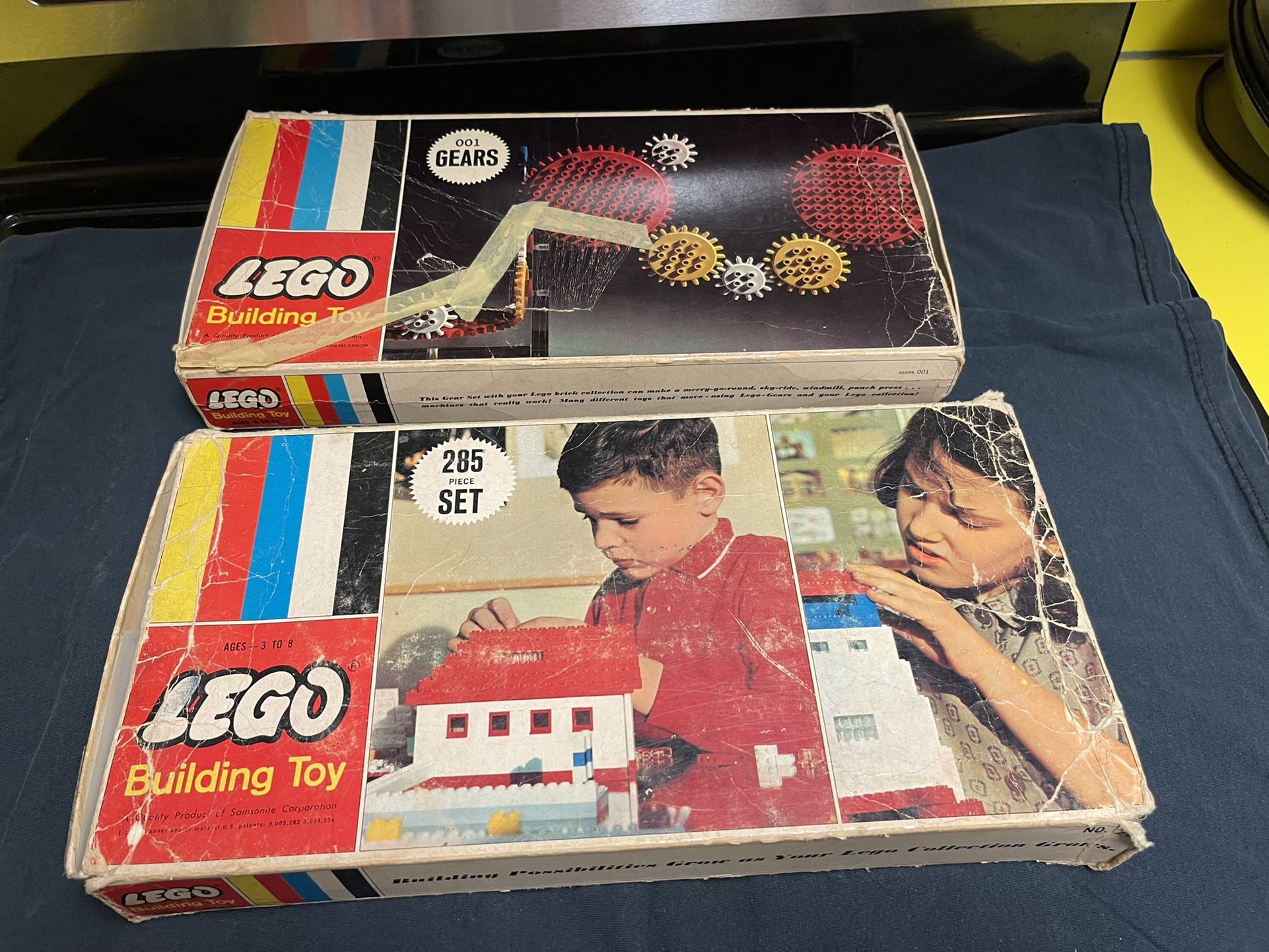 1960s vintage Lego sets. Number 285 building and 001 gearset. $20 each