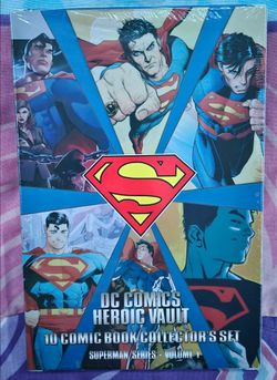 Superman DC Comics Heroic Vault 10 Comic Books Collector's Set ~BRAND NEW SEALED