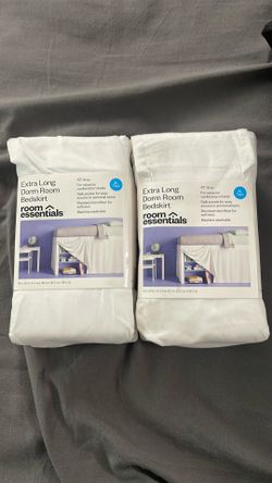 Extra Long Dorm Room Bedskirt 42” Drop XL Twin