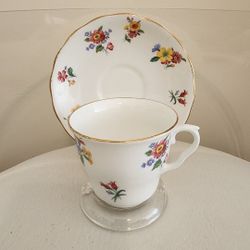 VALE WILDFLOWERS TEACUP & SAUCER