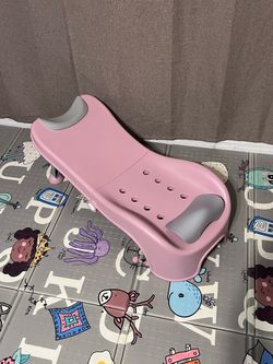 Pink Baby Bath Seat with Backrest