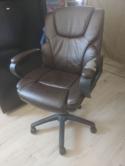 Mayhart Leatherette Office Chair, Brown