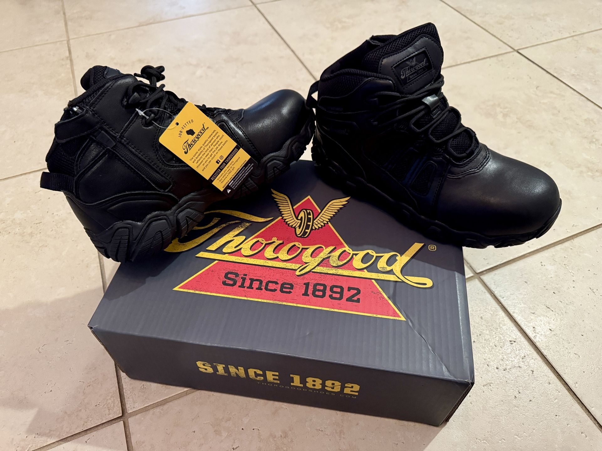 New In box CROSSTREX POLISHABLE TOE / SIDE ZIP – BBP WATERPROOF SAFETY TO
