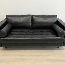 Article Sven 72 in. Leather Loveseat